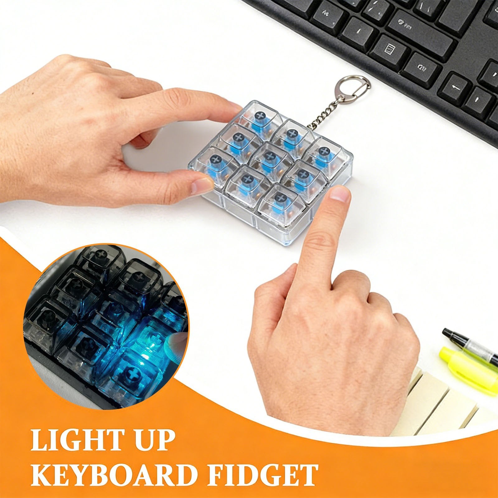 9 Keys Mechanical Keyboard Fidget