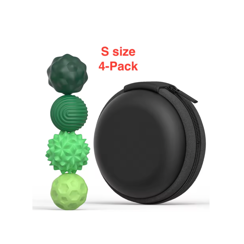 Sensory Massage Ball Set with Carrying Case