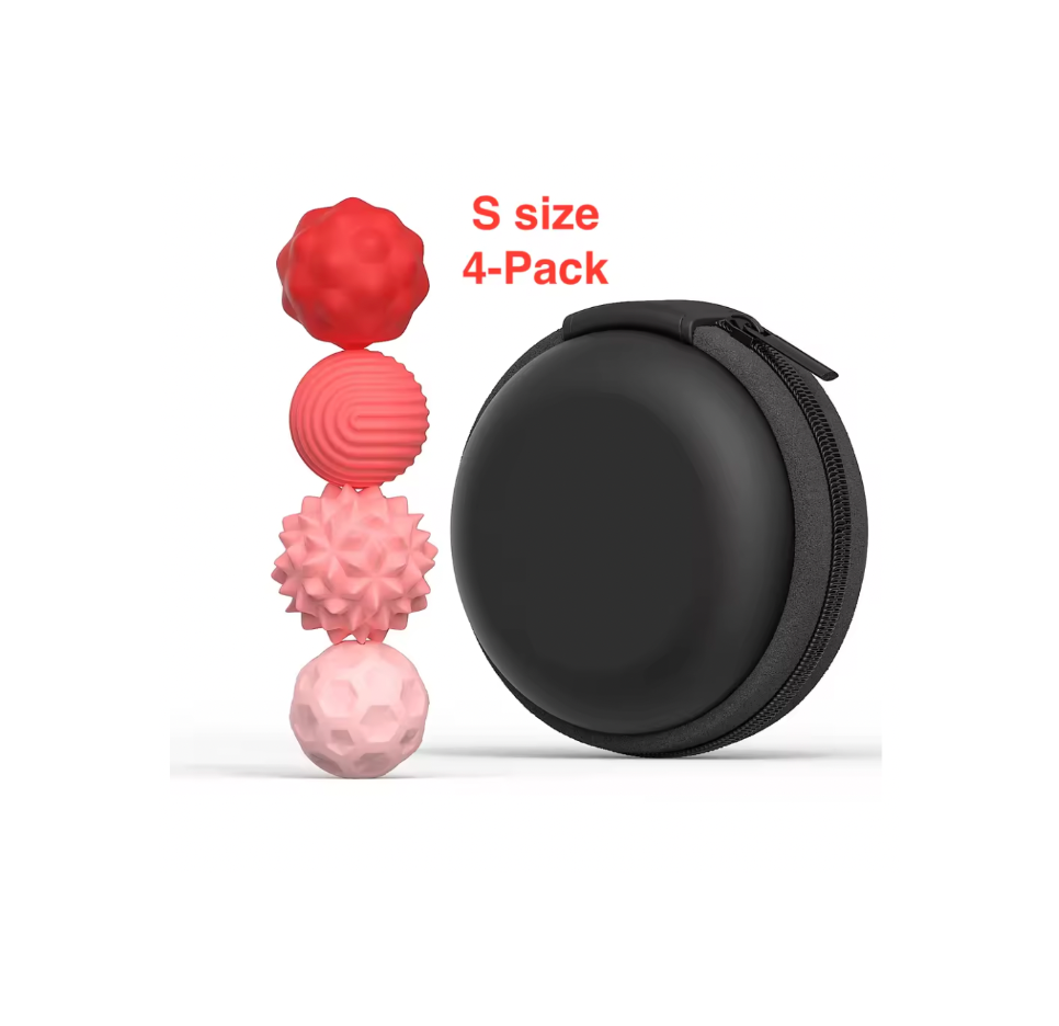 Sensory Massage Ball Set with Carrying Case