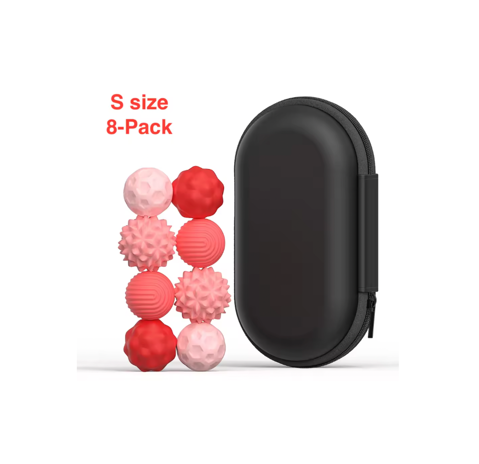 Sensory Massage Ball Set with Carrying Case